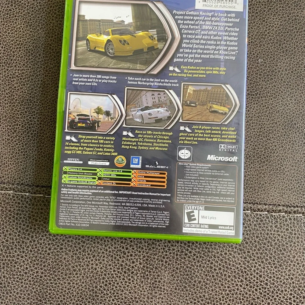 Project Gotham Racing 2 (Microsoft Xbox, 2003)
